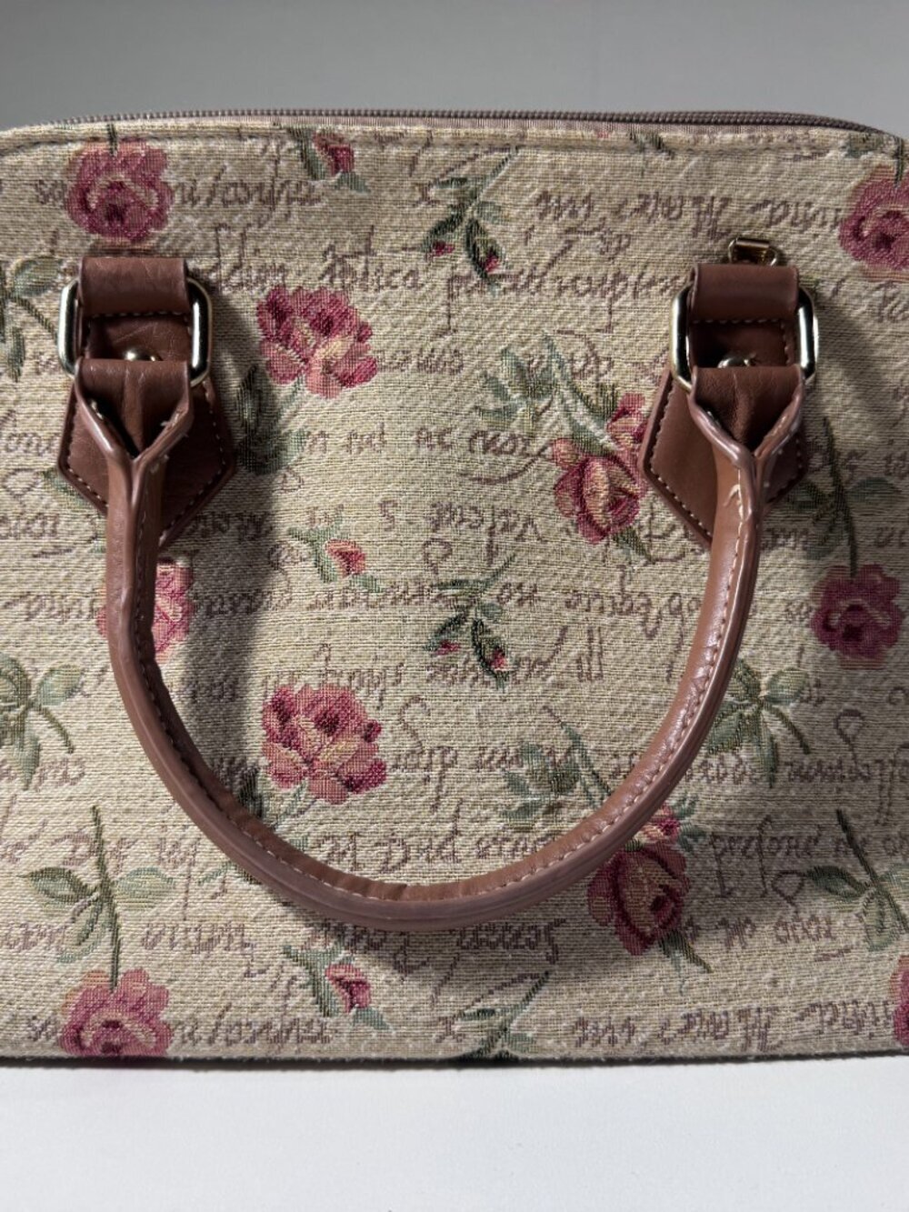 Signare Floral Tapestry Handbag Cottagecore Rose Print Purse - Picture 2 of 11